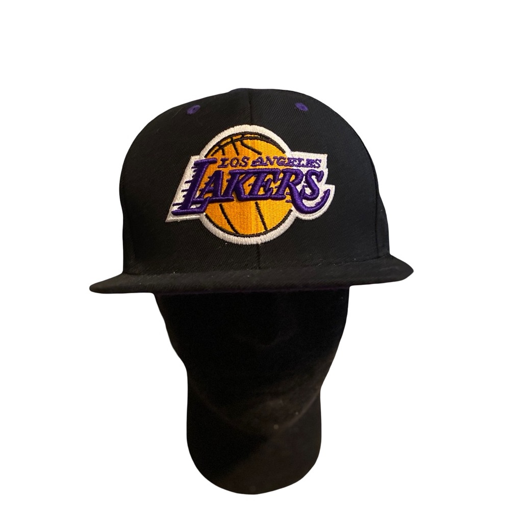 Mitchell &‎ Ness NBA Los Angeles Lakers Snapback Hat Flat Bill